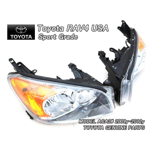 30系ラヴ4後期/TOYOTA/トヨタRAV4純正USヘッドライト左右Sport/USDM