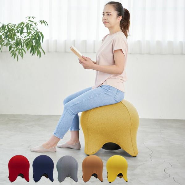 [Release date: May 22, 2020]フィットネスクラブがつくったバランスボール スツール バランスボールチェア 椅子 テレワーク 45cm　耐荷重300kg【 本体サイズ 】 （約）幅46cm×奥行46cm×高さ55cm...