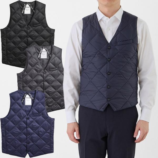 タイオン Taion 正規販売店メーカー品番：Taion-003CI素材：表地 ナイロン100% ／裏地 ポリエステル100% ／ダウン95% フェザー5%（生産時期により異なる場合有）チーフポケット1　ファスナーポケット2色：ブラック（B...