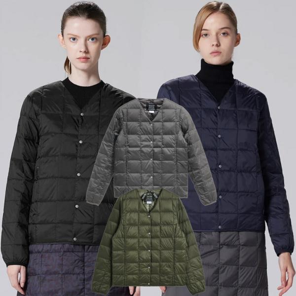 タイオン インナーダウンジャケット W101 Taion Vネックボタン ダウンジャケット V Neck Button Down Jkt レディース