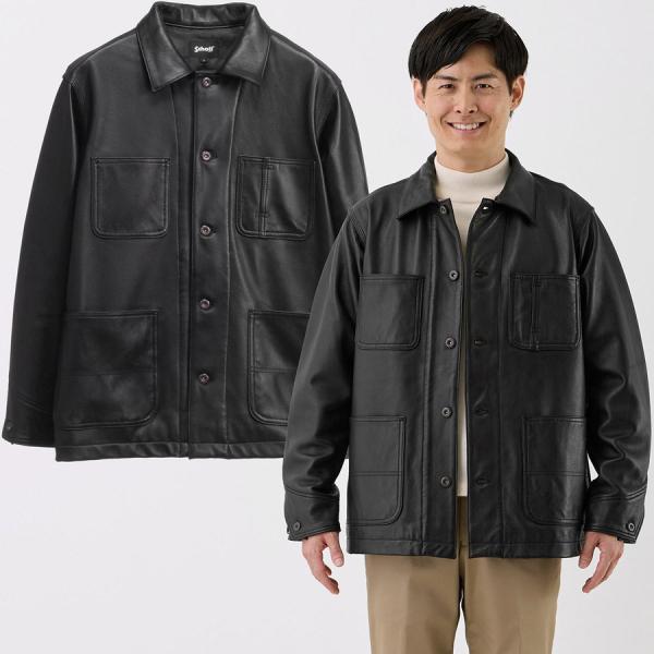 Schott N.Y.C（ショット） ラムレザー カバーオール ジャケット