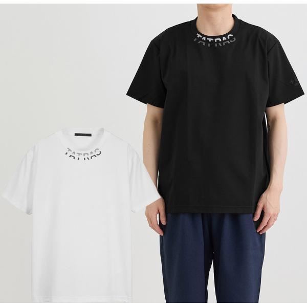 TATRAS Tシャツ/M/コットン/WHT/LTOU24S8632 TATRAS/タトラス】WANDO(ワンド トップス)|ロゴプリントリブTシャツ