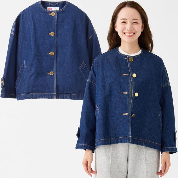 トラディショナルウェザーウェア レディース マールトンノーカラーショートデニム Malton L261CIFCO0469EJ Traditional Weatherwear