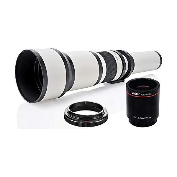 長距離650mm-2600mm f/8 望遠ズームレンズ Nikon DF、D3100、D3200