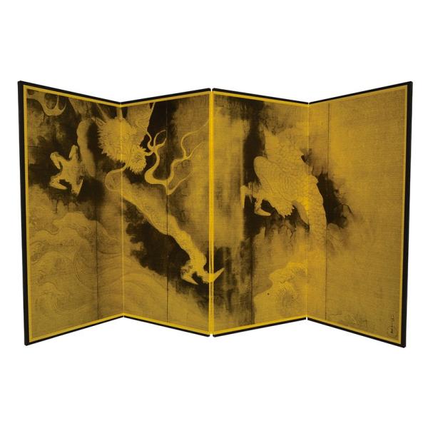四曲金屏風俵屋宗達雲龍図40 cm 開運財運金運風水龍びょうぶ Buyee Buyee 提供一站式最全面最专业现地yahoo Japan拍卖代bid代拍代购服务