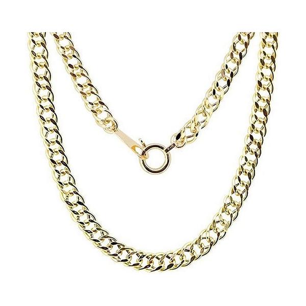 喜平2面　中空18k ネックレス　50cm 18金（K18刻印有）ネックレス 中空ダブル喜平チェーン 50cm男・女兼用