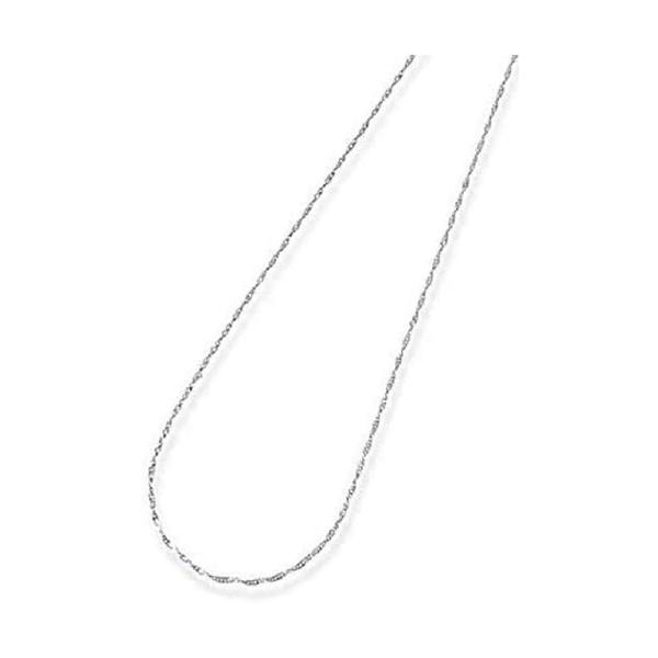 【10％OFF】 Pt850プラチナチェーンネックレス・スクリュー40cmレギュラー プラチナ
