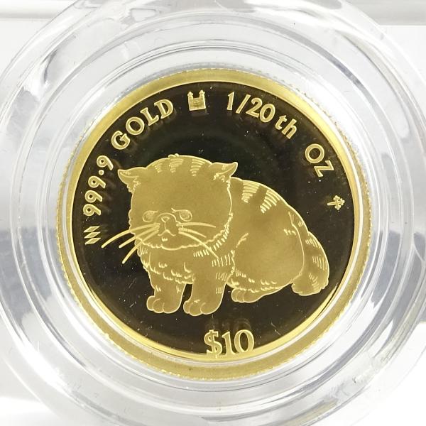 CAT2000●材質：純金コイン/Nz$10 k24(999.9) ●製造：ロイヤルミント（英国王立造幣局）●サイズ： 1/20オンス※保護ケース付●付属品：証明書/ケース☆☆☆＝おすすめポイント♪☆☆☆2025年キャットコイン（金貨)限定...