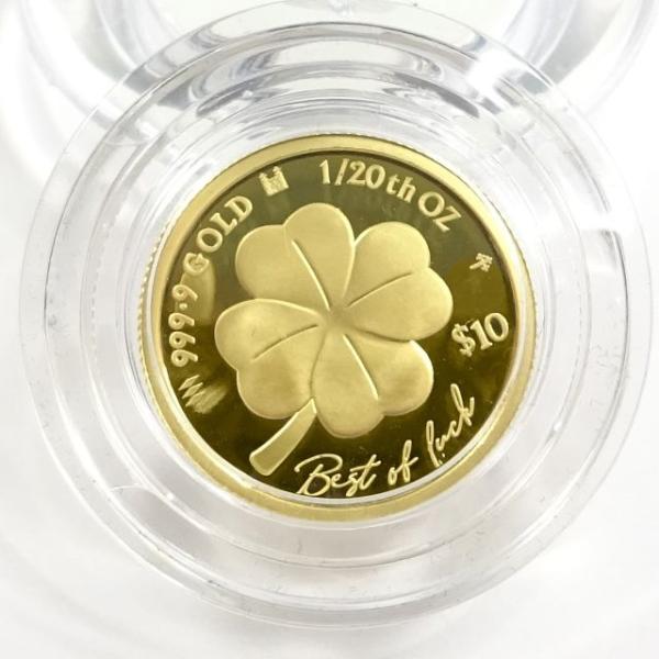 2023年 四つ葉のクローバー 銀貨 純金貨(K24) 四つ葉のクローバー