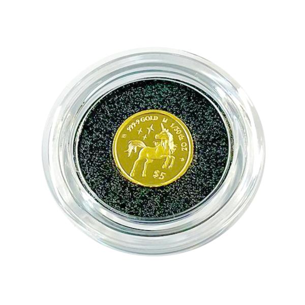 UN3000_2025◆ユニコーン金貨：1/30oz $5◆品位：K24 (99.99%) 純金◆サイズ直径:約12mm◆重量：1.03g (1/30オンス)◆発行：クック諸島政府◆発行年：2025年※品保証書・クリアケース・専用ボックス◆...