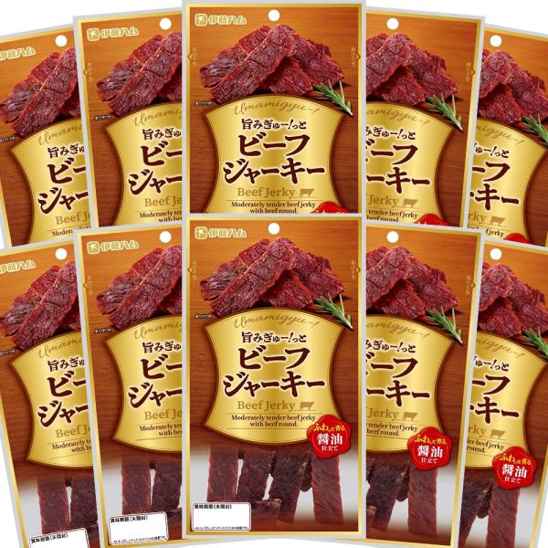 旨みぎゅー！っと ビーフジャーキー 50g 10袋セット ふわっと香る