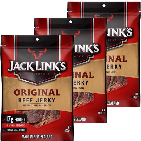 ビーフジャーキー ジャックリンクス  3袋セット (100g×3) オリジナル 送料無料 おつまみ USAジャーキー