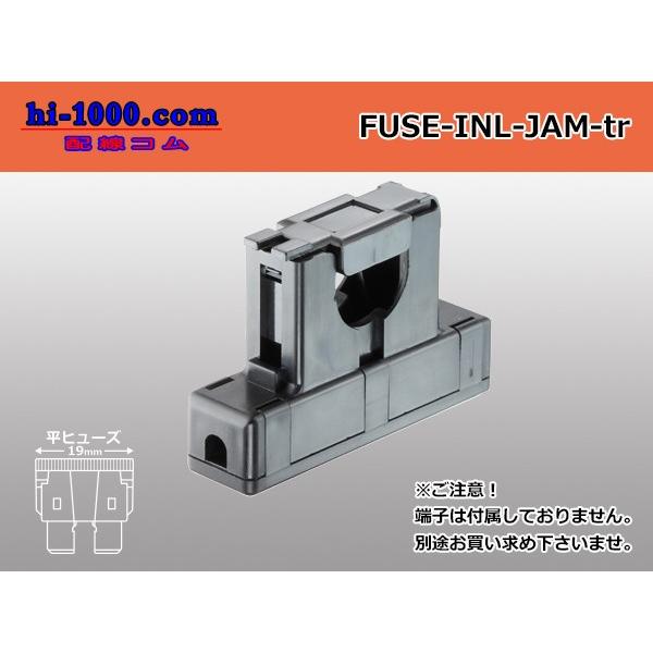 ホルダーのみで端子は別売です。回路のライン上に設置出来るインラインタイプです。JAM製1連　インラインタイプホルダー部分は3分割の構成になっており、3点で１セットです。本商品は１セットのホルダーのみで端子は別途お求め下さい。■対応端子　（予...