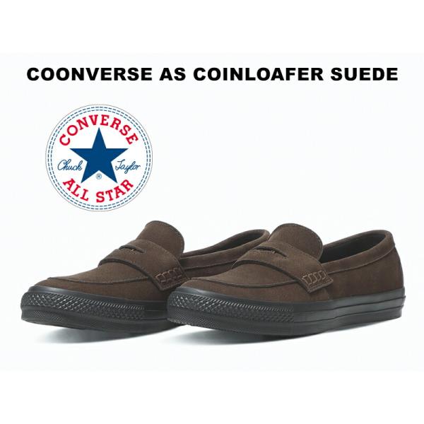 美品・CONVERSE　ローファー　スリッポン　オールスター　レザー　本革 CONVERSE 2025年秋冬新作 コンバース オールスター コイン ローファー