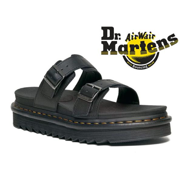 Dr. Martens/ドクターマーチン MYLES スライド サンダル Dr.martensの MYLES スライド サンダル｜送料無料|ブラック