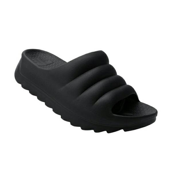 TELIC（テリック） 極厚底 Wクラウド ブラック 黒 リカバリーサンダル