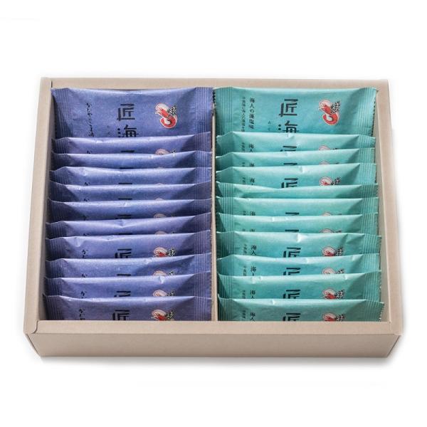 瀬戸内海産の天然エビと瀬戸内で作られた海人の藻塩を使用し、丁寧に作られたこだわりのかっぱえびせんです。「海人の藻塩味」と、焼き上げた後に仕上げに掛ける油に「かどやのごま油」を使用した、エビとごま油の香ばしい香りが口いっぱいに広がる「藻塩とか...