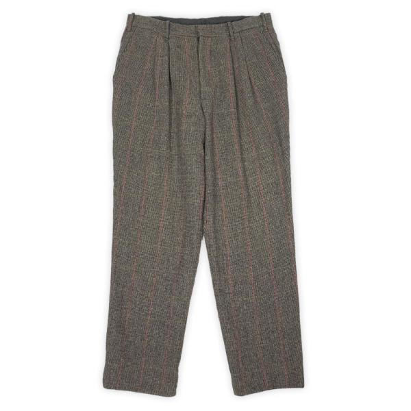 ウールリッチ WOOLRICH 80s 2タック ウールパンツ 総柄 厚手 USA製