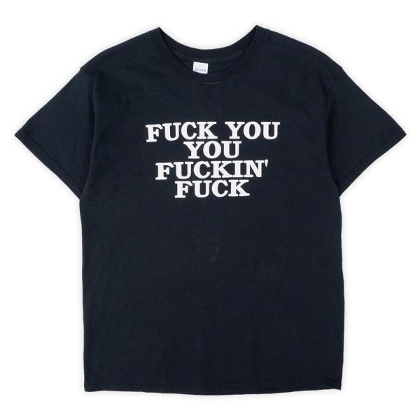 FUCK YOU FUCKIN' FUCK 00s Tシャツ BLUE VELVET デヴィッド リンチ 映画 ムービー デニス ホッパー (-9005) ブラック / 黒 L