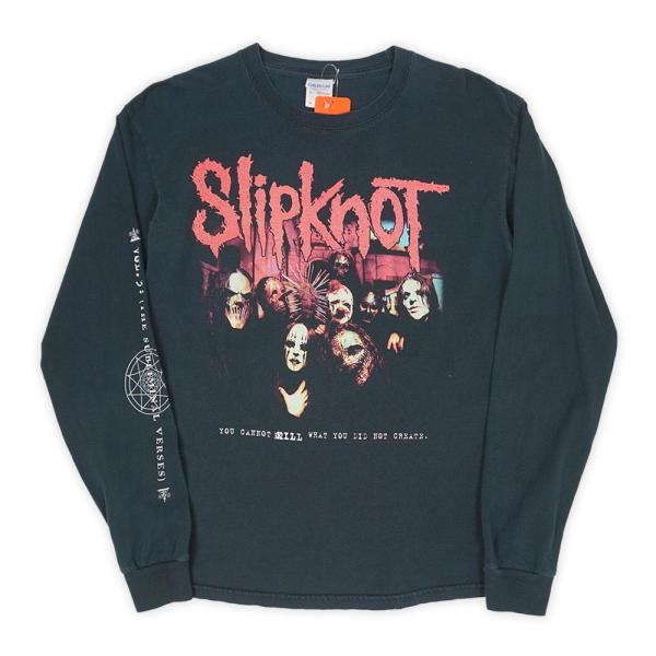 スリップノット SlipKnot 00s バンドTシャツ ロンT 長袖 袖プリント