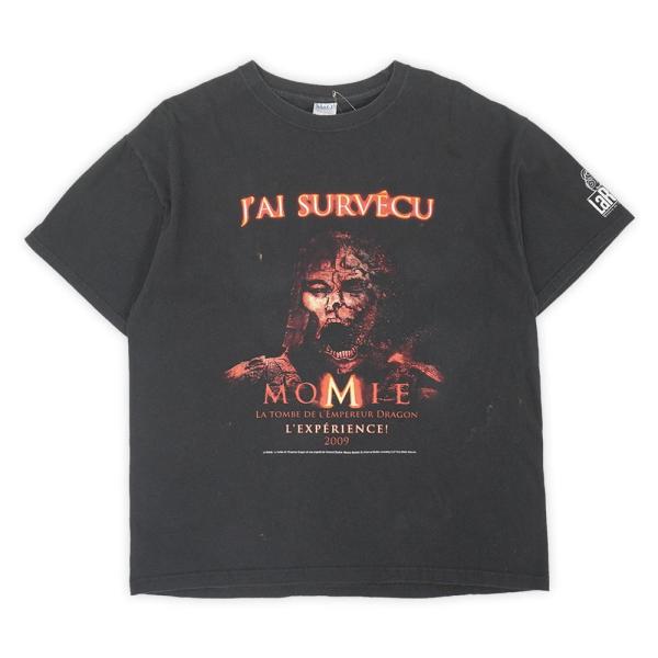 ハムナプトラ3 The Mummy 00s 呪われた皇帝の秘宝 プリントTシャツ ムービー 映画 プロモ ビンテージ 古着 9989 ブラック / 黒 L