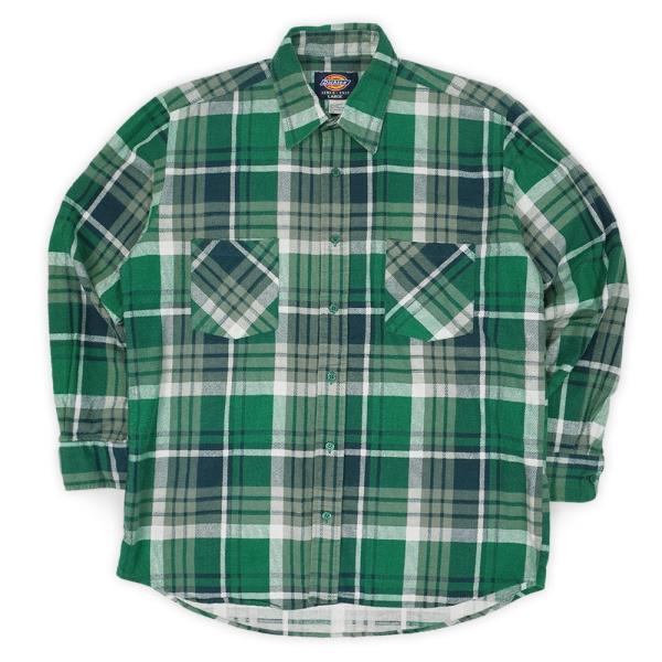 Dickies プリントネルシャツ L USA製 80〜90s ディッキーズ Dickies 90s プリントネルシャツ アメカジ 定番