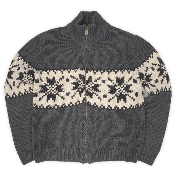 オールドギャップ OLD GAP 00s フルジップ カウチンセーター HAND KNIT