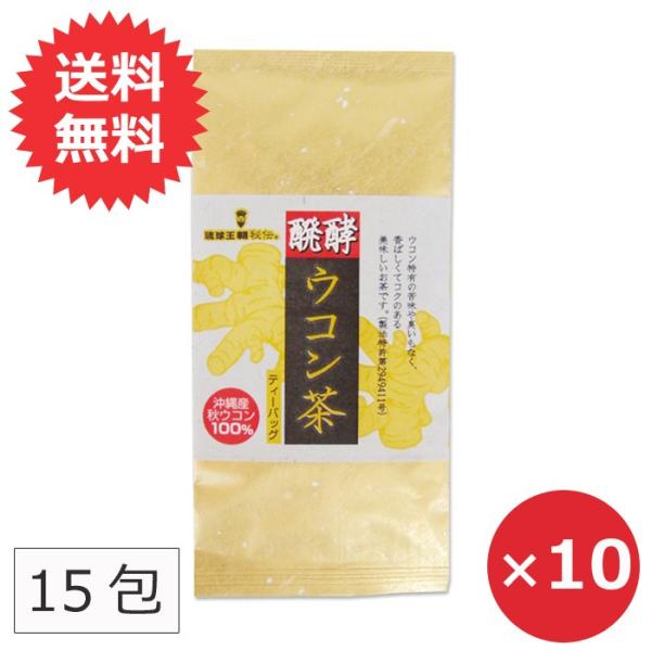 ウコン茶 発酵タイプ ティーパック 醗酵ウコン茶 15包×10個 送料無料