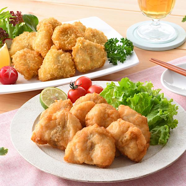 　国産天然真ふぐを使用した唐揚げ・フライの詰合せです。あっさりとしたフクの味に香ばしさをまとったビールのおつまみやご飯のおかずに好適な揚げ物詰合せです。