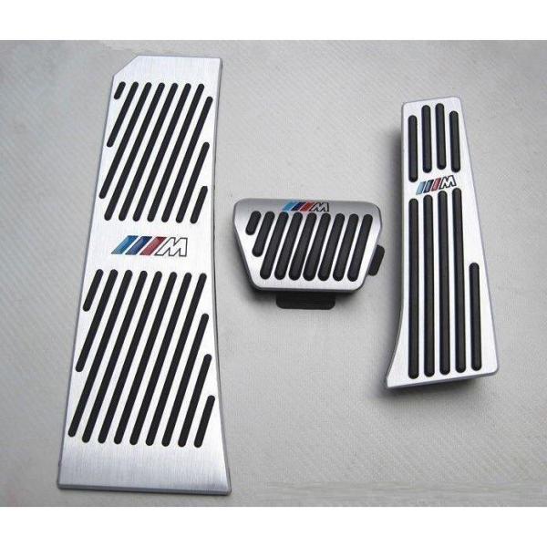 ＢＭＷ アルミペダル 高品質 Mロゴ入り 取付け簡単 ３ピース ※5 6 7シリーズ X3 X4 Z4 E60 E61 F65 E63 F01 F10 F11 