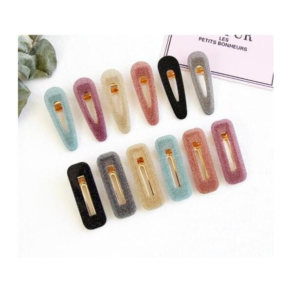 キラキラジェルビッグクリップ　パッチンどめ　新発売セール