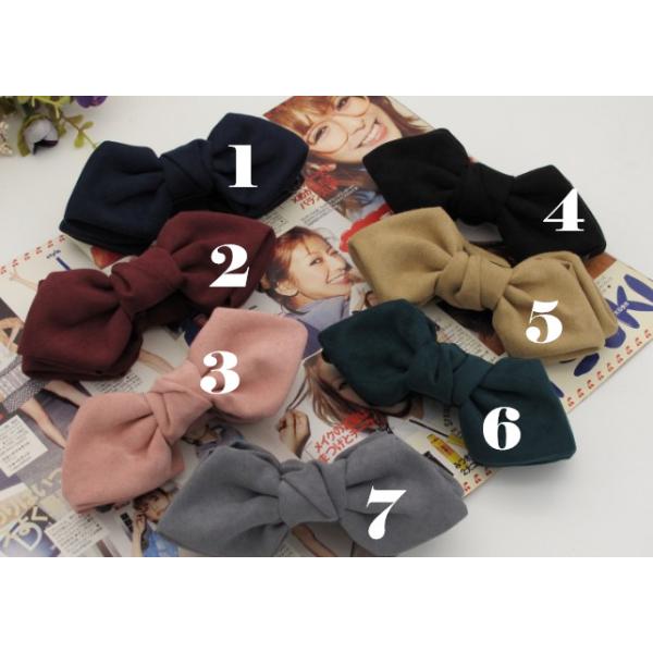 クリップ　ベロア調リボンクリップ　　上品　軽い