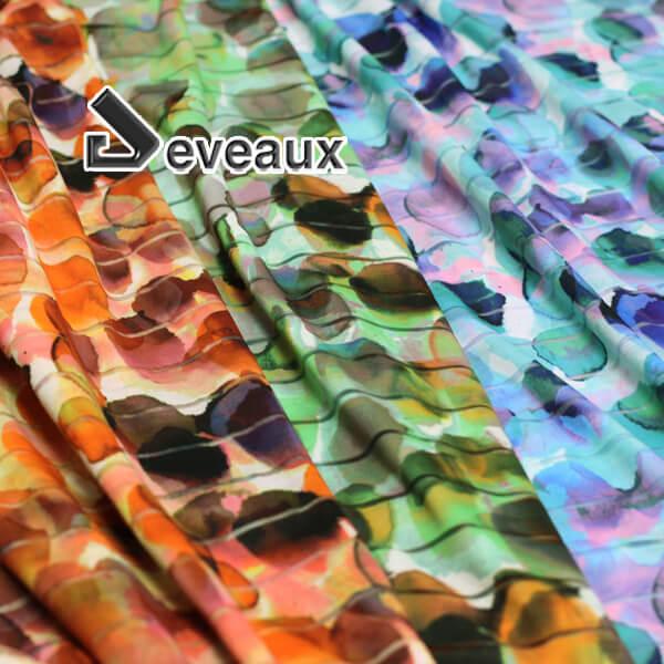 フランス Deveaux ポリエステルナイロン 天竺ニット シースルーボーダー 滲み楕円プリント 全3色 G オーダーカット生地 10cm単位 J 服地のひでき 通販 Yahoo ショッピング