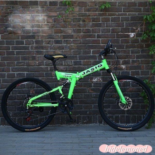 JASIQ マウンテンバイク クロスバイク 26インチ 折りたたみ自転車