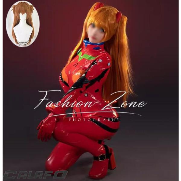 エヴァンゲリオン アスカ・ラングレー コスプレ 衣装 ウィッグ ◇新世紀エヴァンゲリオン 風 明日香 惣流・アスカ・ラングレー