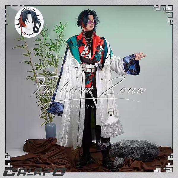 ◇にじさんじ 風 3SKM 魁星 Kaisei コスプレ衣装 ウィッグ cosplay