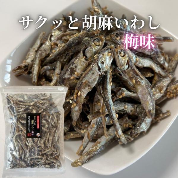 国内産 サクッと 胡麻 いわし 梅味 500g 業務用 さくさく ごまいわし つまみプロ 秀信