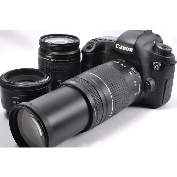 Canon キヤノン EOS 6D 超望遠トリプルレンズセット SDカード(16GB)付き
