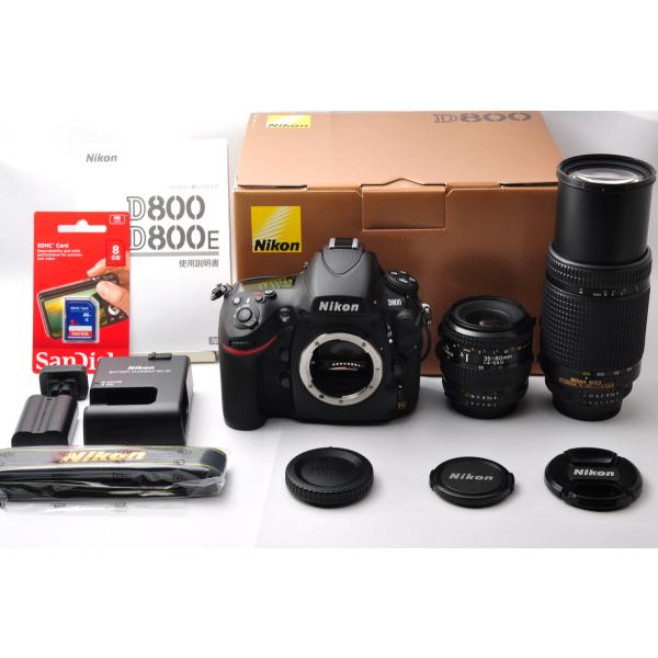 Nikon D800 レンズ2本付き Nikon D800 レンズ2本付き Nikon D800 ズームレンズ2本付き最 安