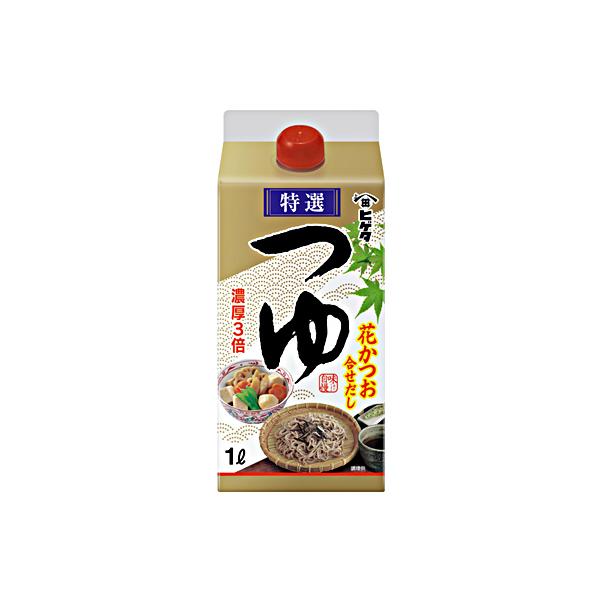 ヒゲタ 特選つゆ　1L紙パック×6本