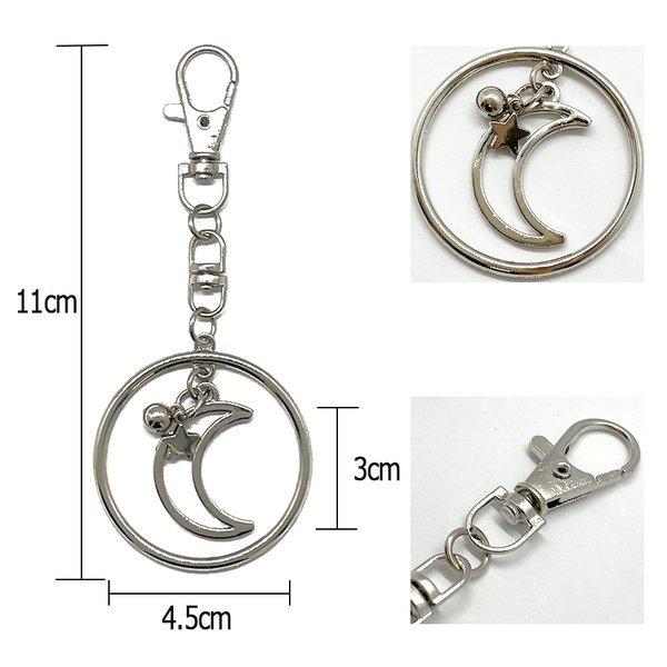 バッグチャーム 星 月 スター ムーン キラキラ キーリング