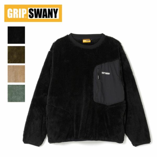 GRIP SWANY グリップスワニー GEAR FLEECE CREW NECK ギアフリースクルーネック GSMCT-214 【 トップス 長袖 防寒 アウトドア 】