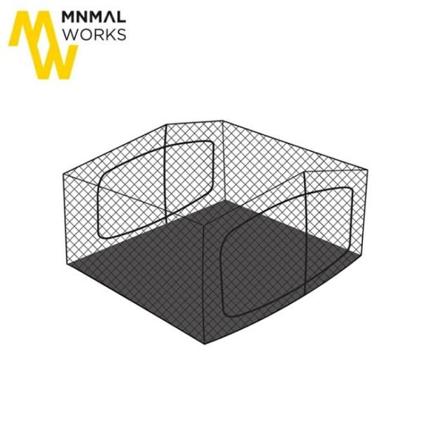 MINIMAL WORKS ジャックシェルター ミニ メッシュインナーテント JACK SHELTER MINI MESH INNER TENT BKジャックシェルターミニ
