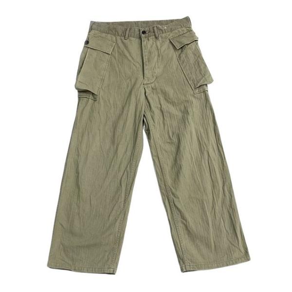 ウエアハウス M-43 ヘリンボーン カーゴパンツ サイズ33 highground_d9-0011