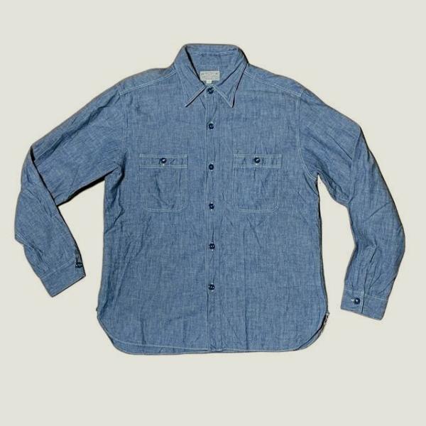 Buzz Rickson's シャンブレーシャツ 16-16 ½ L相当 バズリクソンズ 半袖シャンブレーシャツ ワークシャツ サイズ16