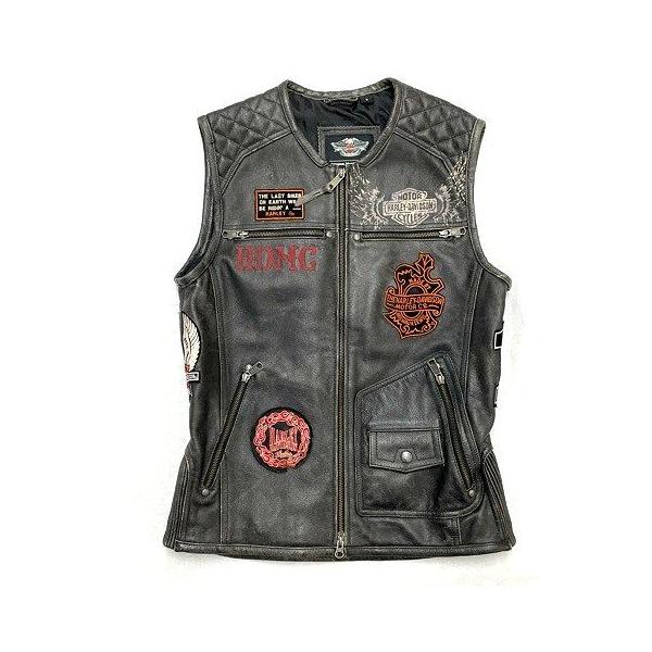 Harley Davidson ベスト ハーレーダビットソン ハーレー バイク Fuel to Flameレザーベスト -ハーレーダビッドソン公式