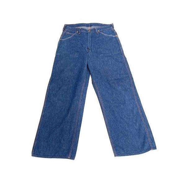 40s ペインターパンツ ストア サンフォライズド 濃紺 デニム ランチパンツ 40's VINTAGE SANFORIZED DENIM PAINTER PANTS/40年代