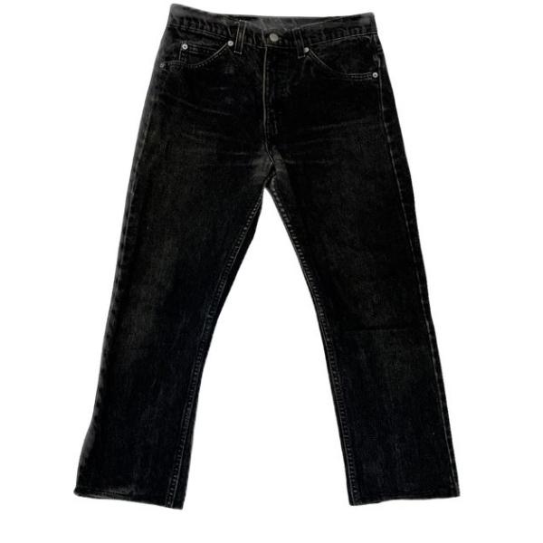 ダ*ダ様 Levi's リーバイス ジーンズ 黒 ブラック 後染め 赤タブ 50 古着 送料無料 リーバイス 501XX ブラックデニム サークルR 赤