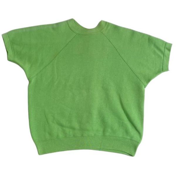 60s 半袖スウェット　ヴィンテージスウェット　イエロー　４本針 highground_l-0760