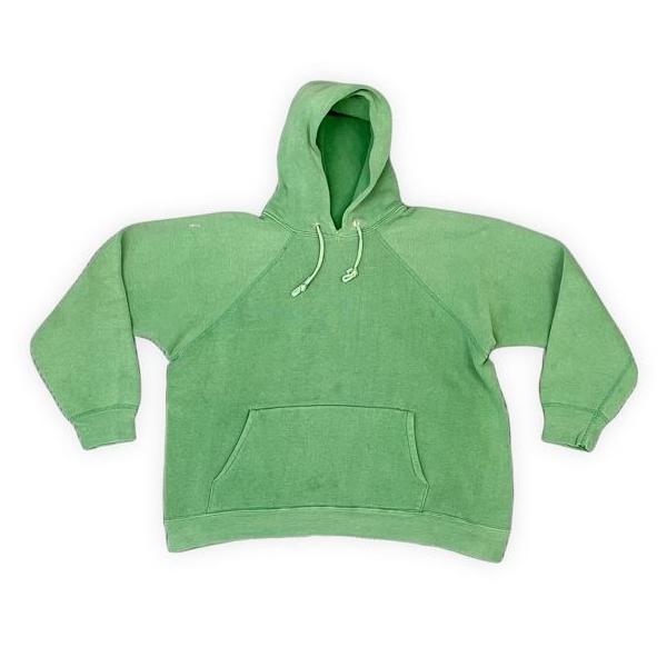 60s USA VINTAGE プルオーバーパーカー フーディ スウェット 緑 VINTAGE 60's UNKNOWN ビンテージ スウェット パーカー フーディ 楕円